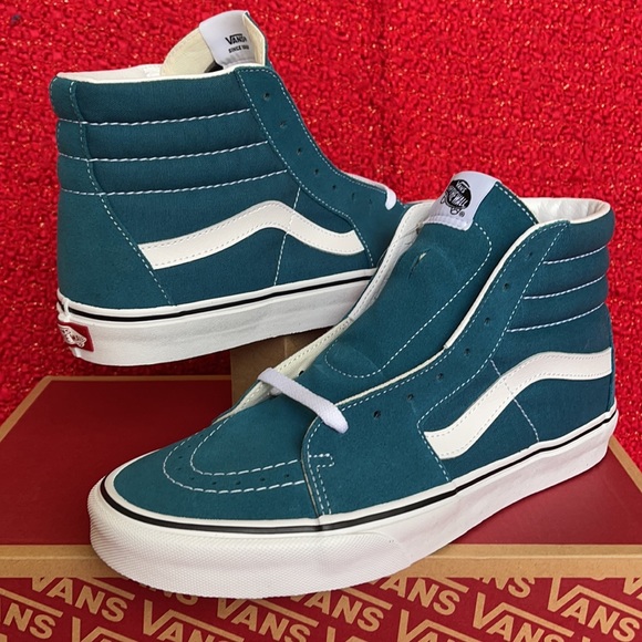 Vans Sk8-Hi Blue Coral/True White MENS - Picture 9 of 16